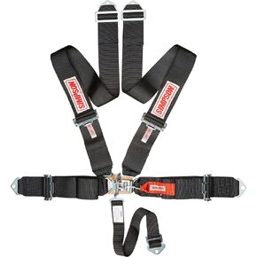 Simpson Racing 29061BK Latch and Link 62" Black Pull Up Bolt-in Individual 5-Point Harness System