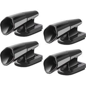 SAVITA 4 PCS Deer Whistles Wildlife Warning for Cars, Vehicles, Motorcycles, Black Ultrasonic Deer Warning