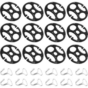 24Pcs Car Seat Cover Plum Plate Metal Hooks, 12Pcs Plastic Car Seat Covers Chucks and 12Pcs Metal Hooks Set Locking Clip Plastic Card Fixed Fastener Buckle Replacement for Car Seat (Beige)