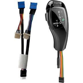 LHD التلقائي LED والعتاد التحول المقبض التحديثية عدة لملحقات السيارات BMW E90 E91 E93 E81 E82 E84 E87 E88 E89 الكربون (فضي)