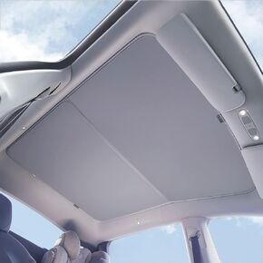 Tesla Model Y Roof Sunshades (Roof Sunshades and 2 Triangular Windows Sunshades) - Precision Fit, No Sagging