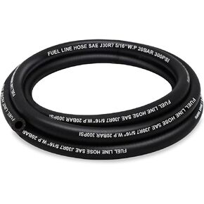 خط الوقود 5/16 بوصة معرف، خرطوم الوقود 10FT 300PSI عالي الضغط، J30R7 خرطوم خط الوقود NBR لمحركات أنظمة وقود السيارات.
