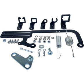 YzusGomumu 304147 EZ EFI Car Cable Mounting Kit Carburetor Throttle Cable Mount Bracket Steel Black Adjustable for Automatic Transmission TV Cables for GM 700R4 Transfer