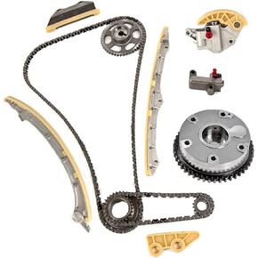 noptul Engine Timing Chain Kit with Camshaft Adjuster, Suitable for Honda Acura ILX Accord Civic Crosstour CR-V 2.4L 2008-2015, Automotive Timing Chain Set Replacement Parts with VVT Gear