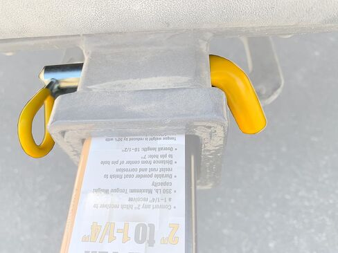 MaxxHaul 50565 3 Pack Trailer Hitch Pin & Clip with Rubber-Coated Vinyl Yellow Grip, 5/8" Diameter, Fits 2" Receiver in Saudi Arabia