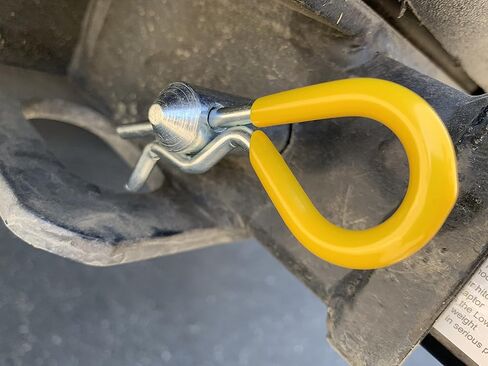 MaxxHaul 50565 3 Pack Trailer Hitch Pin & Clip with Rubber-Coated Vinyl Yellow Grip, 5/8" Diameter, Fits 2" Receiver in Saudi Arabia