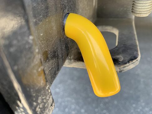 MaxxHaul 50565 3 Pack Trailer Hitch Pin & Clip with Rubber-Coated Vinyl Yellow Grip, 5/8" Diameter, Fits 2" Receiver in Saudi Arabia