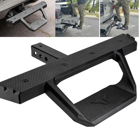 Cobra-Tek Bully Black 2 "الفئة III 2 مرحلة وصلة الاستقبال المصد خطوة سوداء مسحوق مطلي بوزن 350 رطل للخدمة الشاقة in Saudi Arabia
