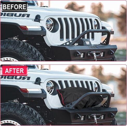 غطاء ونش، واقي ونش مقاوم للماء والغبار شديد التحمل لمعظم الروافع الكهربائية التي يصل وزنها إلى 8000-12000 رطل، داخلي/خارجي (22.4 بوصة × 8.5 بوصة × 7.5 بوصة) - أسود in Kuwait