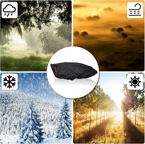 غطاء ونش، واقي ونش مقاوم للماء والغبار شديد التحمل لمعظم الروافع الكهربائية التي يصل وزنها إلى 8000-12000 رطل، داخلي/خارجي (22.4 بوصة × 8.5 بوصة × 7.5 بوصة) - أسود in Kuwait