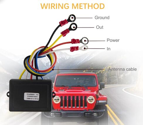 Ggeneric Wireless Winch Remote Control Kit Universal 12V Handset Switch Controller 100 Feet for ATV Truck Jeep SUV Car by IVONNEY in Saudi Arabia
