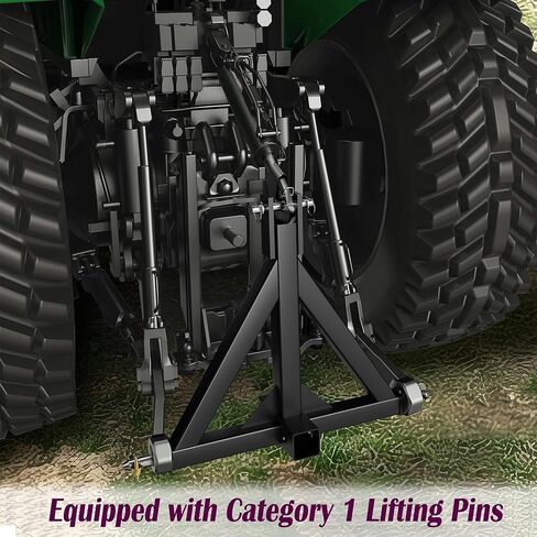 وصلة مقطورة استقبال 3 نقاط 2 بوصة من COZONY - هيكل عالي التحمل، تصميم سريع التفكيك، متوافق مع Kubota، John Deere، الجرارات المدمجة - مثالية للأعمال الزراعية والبناء in Kuwait