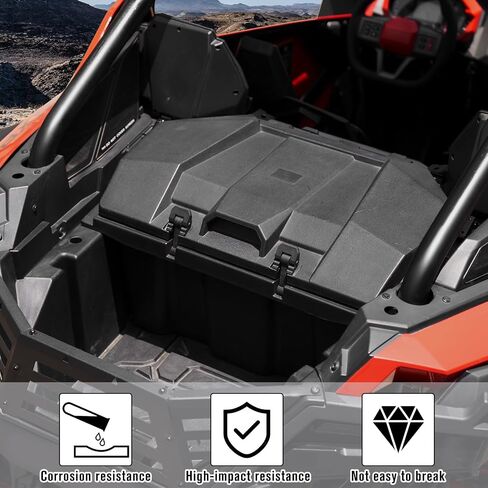 صندوق شحن خلفي A & UTV PRO 73 QT لـ 2020-2024 Polaris RZR PRO XP/PRO XP 4، 2022-2024 RZR Turbo R، صندوق تخزين مقاوم للماء للأمام، استبدل OEM # 2883751، غير مناسب لطراز RZR XP 1000 in Kuwait