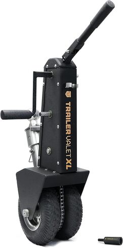 إطارات مطاطية Trailer Valet XL25 Trailer Dolly "Never Flat" - سعة سطح مستو 10,000 رطل، مزودة بمحرك مع ملحق مثقاب متضمن، فرامل تلقائية، فولاذ مقاوم للصدأ، عربات سكن متنقلة ومقطورات أسهل in Saudi Arabia