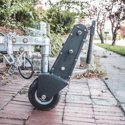 إطارات مطاطية Trailer Valet XL25 Trailer Dolly "Never Flat" - سعة سطح مستو 10,000 رطل، مزودة بمحرك مع ملحق مثقاب متضمن، فرامل تلقائية، فولاذ مقاوم للصدأ، عربات سكن متنقلة ومقطورات أسهل in Saudi Arabia