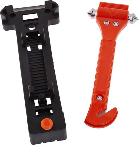Amazon Basics Emergency Seat Belt Cutter and Window Hammer Tool, Car Accessories, 2 Pack in Saudi Arabia