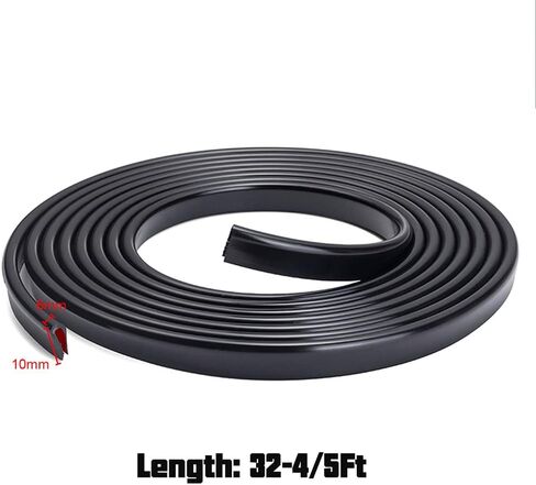 Winunite 32.8Ft(10M) واقيات حافة باب السيارة، ذاتية اللصق، مقاس عالمي، واقي حافة باب السيارة الأسود PVC على شكل حرف U، حافة الباب، قالب تزيين السيارة، واقي باب السيارة لشاحنة سيدان سيارات الدفع الرباعي in Saudi Arabia