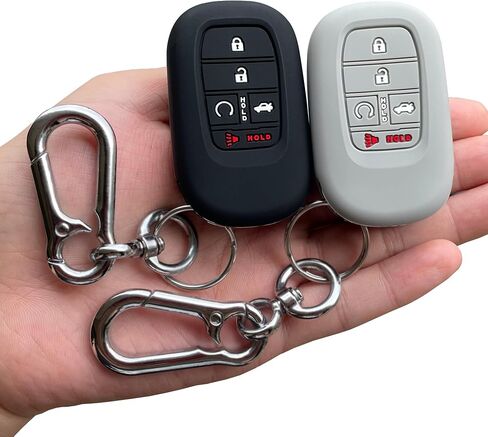 غطاء مفتاح Fob من TANDRIVE لـ (5 أزرار) Honda 2022 2023 2024 Civic Accord HR-V Pilot CR-V، سيليكون، عبوتين، أسود in Kuwait