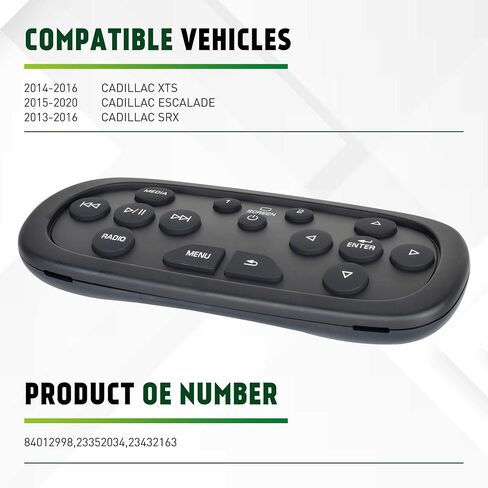 XIMAKA 84012997 DVD الترفيه شاشة عرض علوية بديلة للتحكم في 2014-2020 Chevy Silverado 1500/2500/3500HD، GMC Sierra/Yukon، Cadillac وBuick Replace# 23352035,23432161 in Kuwait