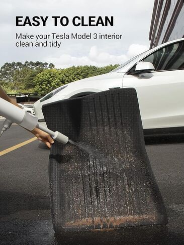 4 قطع من سجادات الأرضية من BASENOR لطراز Tesla 3 مجموعة كاملة ثلاثية الأبعاد من البطانات الداخلية تصميم مخصص لحصائر البضائع في جميع الأحوال الجوية 2021-2023 موديل 3 ملحقات (غير مناسبة لطراز 2024 3) in Saudi Arabia