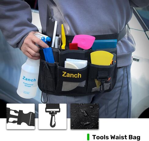 مجموعة تظليل نافذة السيارة، مجموعة تظليل نافذة السيارة، أدوات تظليل النوافذ [مع زجاجة رذاذ] [حقيبة الخصر] أدوات تظليل ممسحة تظليل النوافذ للزجاج الأمامي، تنظيف الباب الزجاجي، مجموعة تظليل النوافذ للحماية من الشمس in Kuwait