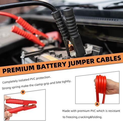 CYECTTR Car Roadside Emergency Kit,Auto Vehicle Truck Safety Emergency Road Side Assistance Kits with Jumper Cables,Safety Hammer,Reflective Warning Triangle,Tire Pressure Gauge,Tow Rope,etc in Kuwait