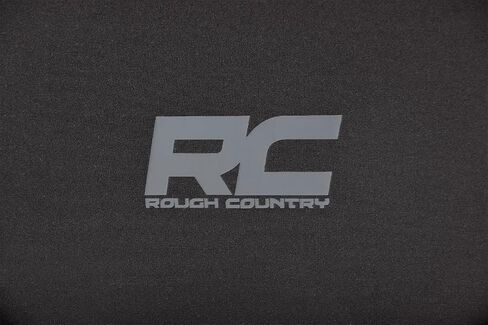 أغطية مقاعد من النيوبرين F&R من Rough Country لـ 15-22 F-150 | 17-22 F-250/350-91018، أمامي/خلفي، أسود in Saudi Arabia