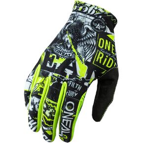 Oneal 2020 Matrix Gloves - Attack Black/Neon Yellow - Small