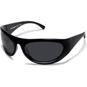 VANLINKER Polarized Wrap Around Sunglasses for Women Men Trendy Sporty Style Oversized Shield Frame VL9814 in Kuwait