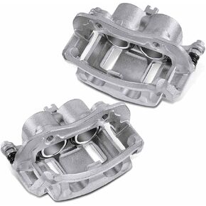 A-Premium Disc Brake Caliper Assembly with Bracket Compatible with Select Nissan Models - Xterra 2000-2004, Frontier 2003-2004, L4 2.4L, V6 3.3L - Front Driver and Passenger Side, 2-PC Set