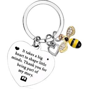 Teacher Keychain, Perfect Teacher Appreciation Gifts, Thank You Teacher Retirement Gifts, Best Teacher Gifts for Women