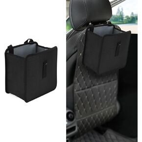 Car Trash Can, Car Trash Bin, Waterproof Leakproof Oxford Car Garbage Can, Foldable Large Capacity Car Trash Bag Hanging Seat Back Universal Car Accessories for Camping Traveling Outdoor