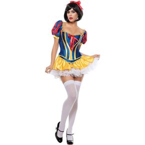 Starline Women's Fairy Tale Snow White Sexy 3 Piece Costume Corset Set