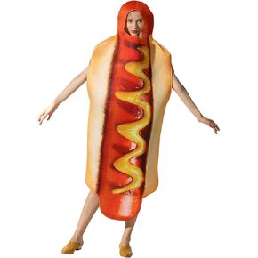 Halloween Hot Dog Costume Footlong, Stage Performance Costumes, Onesies Performance Costumes, Perfect for Role-Playing & Dress-Up