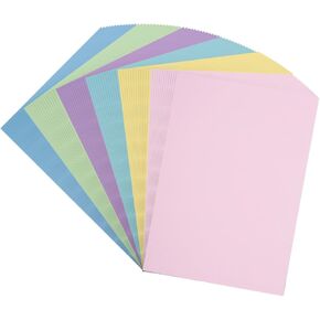 Color Print/Copy Paper 8.5X11 Inches,180 Sheets 6 Colors Rainbow A4 Printer Paper 20 lb/90GSM Colored Multipurpose Computer Paper Pastel Paper for Office Printer School Cutting DIY Kids
