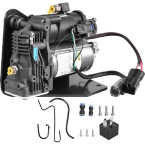 LR045251 Air Suspension Compressor Pump and Relay Compatible with 2005-2009 Land Rover Discovery LR3 2010-2016 LR4, 05-2013 Range Rover Sport L320