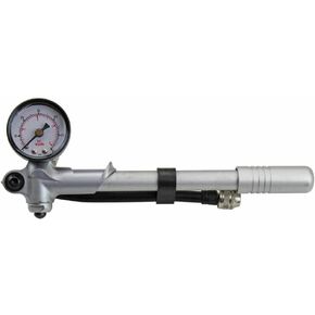 Aeromach CI-1028 Handheld Mini Pocket Pump for Air Shocks with 0-60 psi Gauge & 5" Hose - Works with Harley FL Touring & Indian Models with Air Shocks