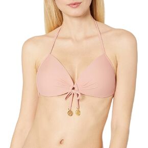 Luli Fama Women's Cosita Buena Molded Push-Up Halter Bikini Top