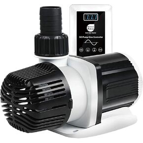 Orlushy dc-9000 Silent Swirl Controllable DC aquarium Pump 60W 2377GPH marine wavemaker 24V return pump with sine wave Controller for salt/Freshwater fish reef tank sump Circulation
