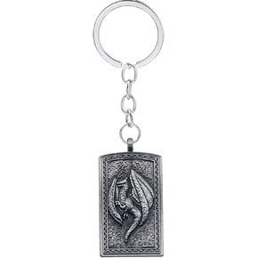 Elden Ring Keychain - Dragoncrest Greatshield Talisman Metal Pendant Key Chain Ring