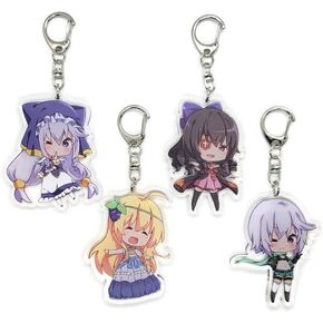 EBTY DREAMS Inc. - Set of 4 KonoSuba Acrylic Keychain Eris, Chris, Arue, Iris v1