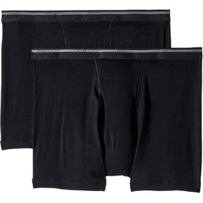 Jockey Classic Fit Big & Tall Boxer Brief 2-Pack Black 3XL (Waist 48-50")
