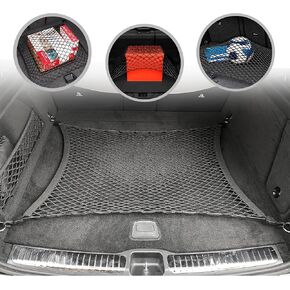 Rear Trunk Floor Style Automotive Elastic Mesh Cargo Net for Mercedes-Benz GLE W167 2020-2024 - Premium Trunk Organizers and Storage - Luggage Net for SUV - Best Car Organizer for Mercedes-Benz GLE