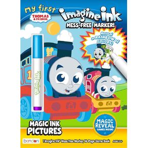 Bendon Thomas All Engines Go 16 Page Imagine Ink Coloring Book with 1 Mess Free Marker