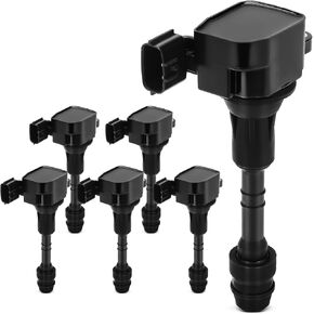 YHTAUTO Set of 6 Ignition Coil Packs Replacement for Nissan Maxima 2001-2008 Murano 2003-2007, Altima Frontier Quest Xterra, Infiniti I35 QX4 Suzuki Equator 4.0L 3.5L V6, Replace 6734023