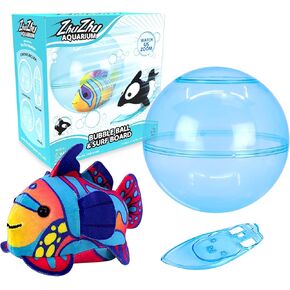 zhuzhu Aquarium Bubble Ball & Surf Board with Mandarin Fish