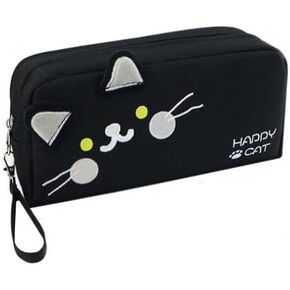 Cat Large Pencil Case,Big Capacity Pencil Pouch Stationery Pen Bag Storage High Capacity Bag Pouch Holder Box Organizer