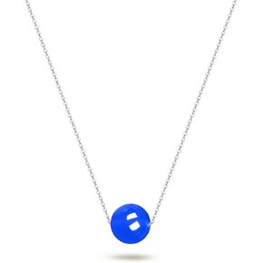 10mm Single Agate Bead Necklace,Dainty Simple Floating Crystal Gemstone Pendant Necklace for Women,Sterling Silver Chain