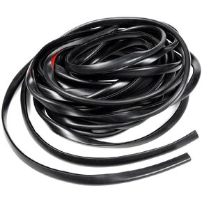 PIT66 Fender Flares Edge Trim, Rubber Seal for Car and Truck Wheel Wells, Rubber Gasket for Fender Flares, 30ft Universal Wiper Style Trim with Tape