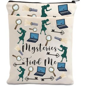 VAMSII Detective Nancy Gift Mystery Stories Book Cover Mysteries Find Me Bookish E-Reader Pouch Mystery Lover Gift (Mysteries Find Me BS)